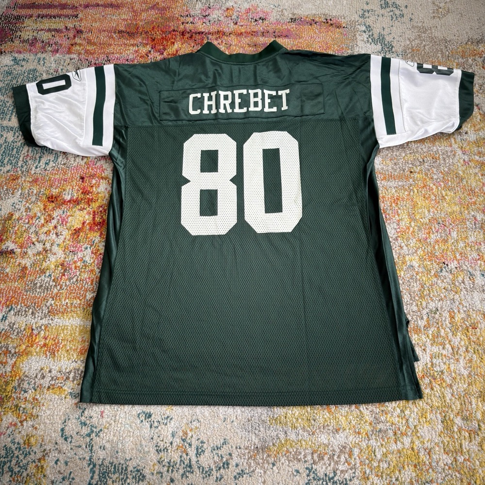 Vintage Reebok NFL New York Jets Wayne Chrebet #80 Jersey Mens XL